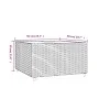 Mesa de centro jardín cuadrada ratán sintético gris 50x50x30 cm de vidaXL, Mesas de jardín - Ref: Foro24-319859, Precio: 56,1...