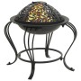 Brasero con atizador acero 49 cm de vidaXL, Chimeneas - Ref: Foro24-360059, Precio: 57,55 €, Descuento: %