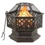 Brasero con atizador acero 62x54x56 cm de vidaXL, Chimeneas - Ref: Foro24-360060, Precio: 147,37 €, Descuento: %