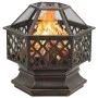 Brasero con atizador acero 62x54x56 cm de vidaXL, Chimeneas - Ref: Foro24-360060, Precio: 147,37 €, Descuento: %