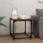 Mesa auxiliar de madera contrachapada marrón roble 40x40x40 cm de vidaXL, Mesas de centro - Ref: Foro24-823291, Precio: 26,23...
