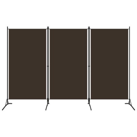 Biombo divisor de 3 paneles marrón 260x180 cm de vidaXL, Divisores de ambientes - Ref: Foro24-320732, Precio: 36,71 €, Descue...