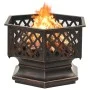 Brasero con atizador acero 62x54x56 cm de vidaXL, Chimeneas - Ref: Foro24-360060, Precio: 147,37 €, Descuento: %