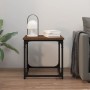 Mesa auxiliar de madera contrachapada marrón roble 40x40x40 cm de vidaXL, Mesas de centro - Ref: Foro24-823291, Precio: 26,23...