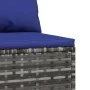 Central garden sofas with cushions 2 units gray synthetic rattan by vidaXL, Outdoor sofas - Ref: Foro24-319850, Price: 107,07...