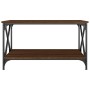 Mesa de centro madera y hierro roble marrón 80x50x45 cm de vidaXL, Mesas de centro - Ref: Foro24-823321, Precio: 54,87 €, Des...