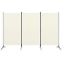 Biombo divisor de 3 paneles tela blanco 260x180 cm de vidaXL, Divisores de ambientes - Ref: Foro24-320731, Precio: 34,70 €, D...