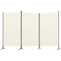 Biombo divisor de 3 paneles tela blanco 260x180 cm de vidaXL, Divisores de ambientes - Ref: Foro24-320731, Precio: 34,70 €, D...