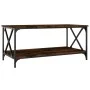 Mesa de centro madera y hierro roble ahumado 100x50x45 cm de vidaXL, Mesas de centro - Ref: Foro24-823309, Precio: 54,34 €, D...