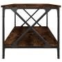 Mesa de centro madera y hierro roble ahumado 100x50x45 cm de vidaXL, Mesas de centro - Ref: Foro24-823309, Precio: 55,01 €, D...