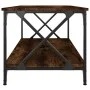 Mesa de centro madera y hierro roble ahumado 100x50x45 cm de vidaXL, Mesas de centro - Ref: Foro24-823309, Precio: 54,34 €, D...