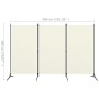 Biombo divisor de 3 paneles tela blanco 260x180 cm de vidaXL, Divisores de ambientes - Ref: Foro24-320731, Precio: 34,70 €, D...