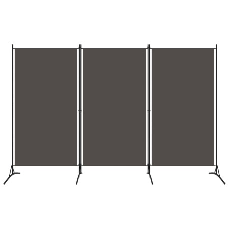 Biombo divisor de 3 paneles gris antracita 260x180 cm de vidaXL, Divisores de ambientes - Ref: Foro24-320733, Precio: 38,19 €...