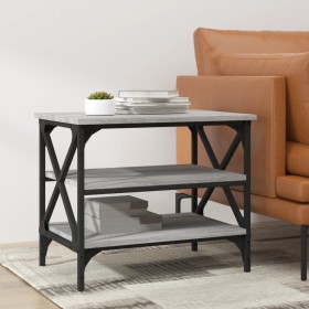 Mesa auxiliar madera contrachapada gris Sonoma 55x38x45 cm de vidaXL, Mesas de centro - Ref: Foro24-823335, Precio: 41,15 €, ...