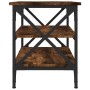Mesa auxiliar madera contrachapada roble ahumado 55x38x45 cm de vidaXL, Mesas de centro - Ref: Foro24-823334, Precio: 44,15 €...
