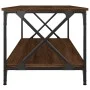 Mesa de centro madera y hierro roble marrón 100x50x45 cm de vidaXL, Mesas de centro - Ref: Foro24-823311, Precio: 51,41 €, De...
