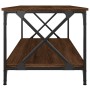 Mesa de centro madera y hierro roble marrón 100x50x45 cm de vidaXL, Mesas de centro - Ref: Foro24-823311, Precio: 51,93 €, De...
