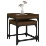 Mesitas auxiliares 2 uds madera contrachapada marrón roble de vidaXL, Mesas de centro - Ref: Foro24-823286, Precio: 53,05 €, ...