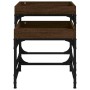 Mesitas auxiliares 2 uds madera contrachapada marrón roble de vidaXL, Mesas de centro - Ref: Foro24-823286, Precio: 53,75 €, ...