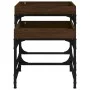 Mesitas auxiliares 2 uds madera contrachapada marrón roble de vidaXL, Mesas de centro - Ref: Foro24-823286, Precio: 53,05 €, ...