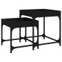 Mesitas auxiliares 2 uds madera contrachapada negra de vidaXL, Mesas de centro - Ref: Foro24-823282, Precio: 39,35 €, Descuen...