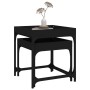 Mesitas auxiliares 2 uds madera contrachapada negra de vidaXL, Mesas de centro - Ref: Foro24-823282, Precio: 39,65 €, Descuen...