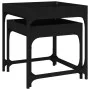 Side tables 2 pcs black plywood by vidaXL, Coffee table - Ref: Foro24-823282, Price: 39,35 €, Discount: %