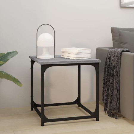 Mesa auxiliar de madera contrachapada gris Sonoma 40x40x40 cm de vidaXL, Mesas de centro - Ref: Foro24-823290, Precio: 31,17 ...