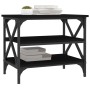 Mesa auxiliar de madera contrachapada negro 55x38x45 cm de vidaXL, Mesas de centro - Ref: Foro24-823332, Precio: 33,59 €, Des...