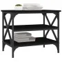 Mesa auxiliar de madera contrachapada negro 55x38x45 cm de vidaXL, Mesas de centro - Ref: Foro24-823332, Precio: 33,30 €, Des...