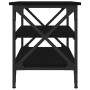 Mesa auxiliar de madera contrachapada negro 55x38x45 cm de vidaXL, Mesas de centro - Ref: Foro24-823332, Precio: 33,59 €, Des...