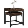 Side tables 3 units smoked oak plywood by vidaXL, Coffee table - Ref: Foro24-823284, Price: 51,35 €, Discount: %