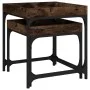 Side tables 3 units smoked oak plywood by vidaXL, Coffee table - Ref: Foro24-823284, Price: 51,35 €, Discount: %