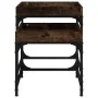 Side tables 3 units smoked oak plywood by vidaXL, Coffee table - Ref: Foro24-823284, Price: 51,35 €, Discount: %