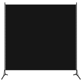 Biombo divisor de 1 panel negro 175x180 cm de vidaXL, Divisores de ambientes - Ref: Foro24-320738, Precio: 22,63 €, Descuento: %