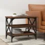 Mesa auxiliar madera contrachapada marrón roble 55x38x45 cm de vidaXL, Mesas de centro - Ref: Foro24-823336, Precio: 36,99 €,...