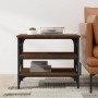 Mesa auxiliar madera contrachapada marrón roble 55x38x45 cm de vidaXL, Mesas de centro - Ref: Foro24-823336, Precio: 37,43 €,...