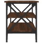Mesa auxiliar madera contrachapada marrón roble 55x38x45 cm de vidaXL, Mesas de centro - Ref: Foro24-823336, Precio: 37,43 €,...