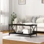 Mesa de centro madera contrachapada y hierro negro 100x50x45 cm de vidaXL, Mesas de centro - Ref: Foro24-823307, Precio: 51,6...