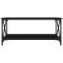 Mesa de centro madera contrachapada y hierro negro 100x50x45 cm de vidaXL, Mesas de centro - Ref: Foro24-823307, Precio: 52,2...