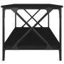 Mesa de centro madera contrachapada y hierro negro 100x50x45 cm de vidaXL, Mesas de centro - Ref: Foro24-823307, Precio: 51,6...
