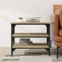 Mesa auxiliar madera contrachapada roble Sonoma 55x38x45 cm de vidaXL, Mesas de centro - Ref: Foro24-823333, Precio: 44,24 €,...