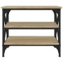 Mesa auxiliar madera contrachapada roble Sonoma 55x38x45 cm de vidaXL, Mesas de centro - Ref: Foro24-823333, Precio: 44,24 €,...