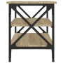Mesa auxiliar madera contrachapada roble Sonoma 55x38x45 cm de vidaXL, Mesas de centro - Ref: Foro24-823333, Precio: 44,24 €,...