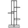 Soporte de flores de 5 estantes de metal negro 43x22x98 cm en Soportes para macetas | Comprar online en Foru.es