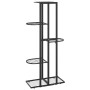 Soporte de flores de 5 estantes de metal negro 43x22x98 cm en Soportes para macetas | Comprar online en Foru.es