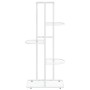 Soporte de flores de 5 estantes de metal blanco 43x22x98 cm en Soportes para macetas | Comprar online en Foru.es