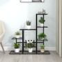 Soporte de flores negro de metal 94,5x25x88 cm en Soportes para macetas | Comprar online en Foru.es