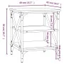 Side tables 2 pcs oak brown wood 40x42x50 cm by vidaXL, Side tables - Ref: Foro24-825781, Price: 49,21 €, Discount: %