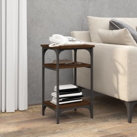 Mesa auxiliar madera contrachapada roble marrón 35x30x60 cm de vidaXL, Mesas auxiliares - Ref: Foro24-825806, Precio: 37,99 €...